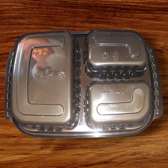 NEW!! Meal Prep Containers, Three Compartment 10Pack, Reusable - Football Dinner - Picture 5 of 6